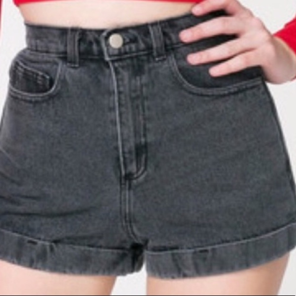 Denim high waisted shorts (never been worn)